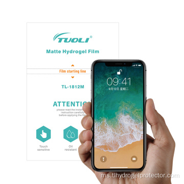 Pelindung skrin matte anti-fingerprint TPU untuk telefon bimbit